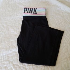 VS Pink Yoga Capris